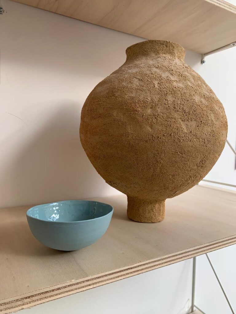 Vase en grès, pièce unique par Elisabeth Hardy