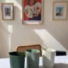 Broc Vase en porcelaine, coloris Lagon par Elisabeth Hardy